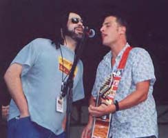 Adam Duritz (left) and Peter Stuart (right)